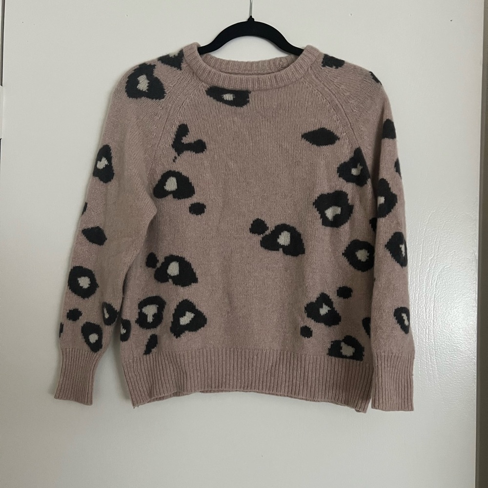 CASHMERE leopard print sweater